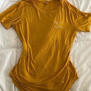 Mustard yellow top